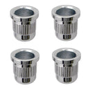 8 Pieces Metal Electric Bass Through Body String Mounting Ferrules Bushing