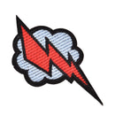 Lig^*ning Embroidered Patch Iron on Sewing Applique Cute Fabric Badge for Coa 3C