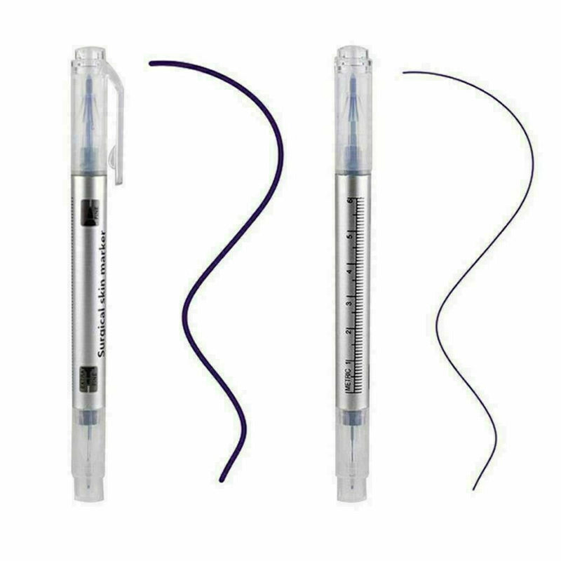 Effective Microblading Tattoo Eyebrow Marker Pen With Measuring Ruler^\ Mea K1P5