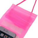 Strong 3 Layer Sealing Waterproof Smart Phone Pouch for Water Sport(Pink)