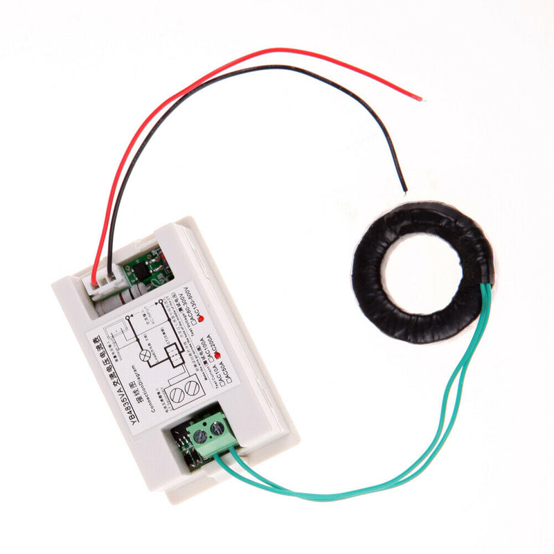 AC Digital Ammeter Voltmeter LCD Panel Amp Volt Meter 100A 300V White