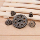 5pcs/Set Differential Main Metal Spur Motor Gear RC Toys Part for HSP Truck
