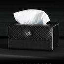 New PU Leather Portable Folding Tissue Box Hotel Car Home Office Pumping Pa