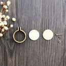 Mini Embroidery Hoop Wooden Frame Hand Cross Stitching Hoop Framing DIY Cra H7L6
