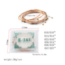 Set of 12 DIY Stainless Steel Acoustic Folk Guitar Replacement Strings Clear