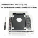 Hard Drive Caddy Tray 9.5mm Universal SATA 2nd HDD HD SSD Enclosure Hard Dr M3S3