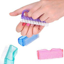 4 Pieces Handle Nail Brush Nail Hand Scrubbing Cleaning Brush (Multicolor)