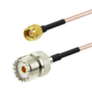 Handheld Antenna Cable SMA Male To UHF
