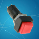5 Pcs Black Momentary OFF-(ON) Square Push Button Switch SPST 12v Car D TPY