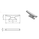 Boat Dock Cleat Marine Grade Open Base Cleat, 6 Inch Marine Rope Cleat NEW