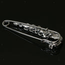 2pcs Hijab Safety Pin Crystal Peacock Brooch Jewelry Girl Collar Lapel Pins