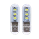 2pcs U Disk Shape LED USB Night Light Portable Mini Computer Lamp A