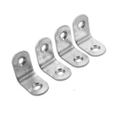 10 pieces Stainless Steel Round Corner angle iron shelves Two Holes 25 x 25 G9Y5
