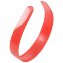 Ladies Red Plastic Teeth Hair Hoop Headband Ornament O8L3
