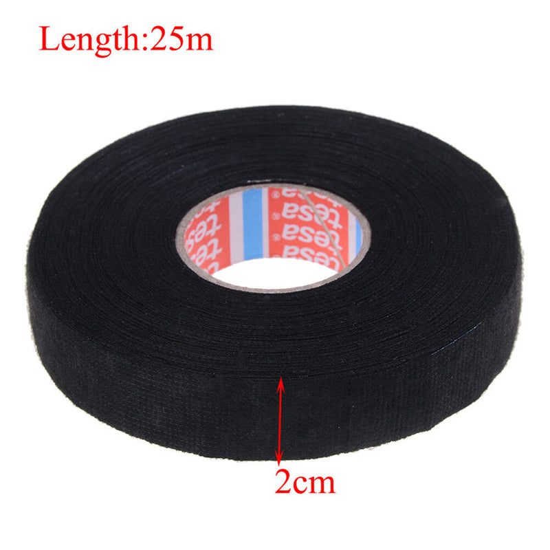 Tesa tape 51608 adhesive cloth fabric wiring loom harness 25m x 19mm   T gtJ Gw