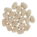 20pcs Wooden Eggs Wood Easter Decorations Embellishment Unfinished Wood Eggs