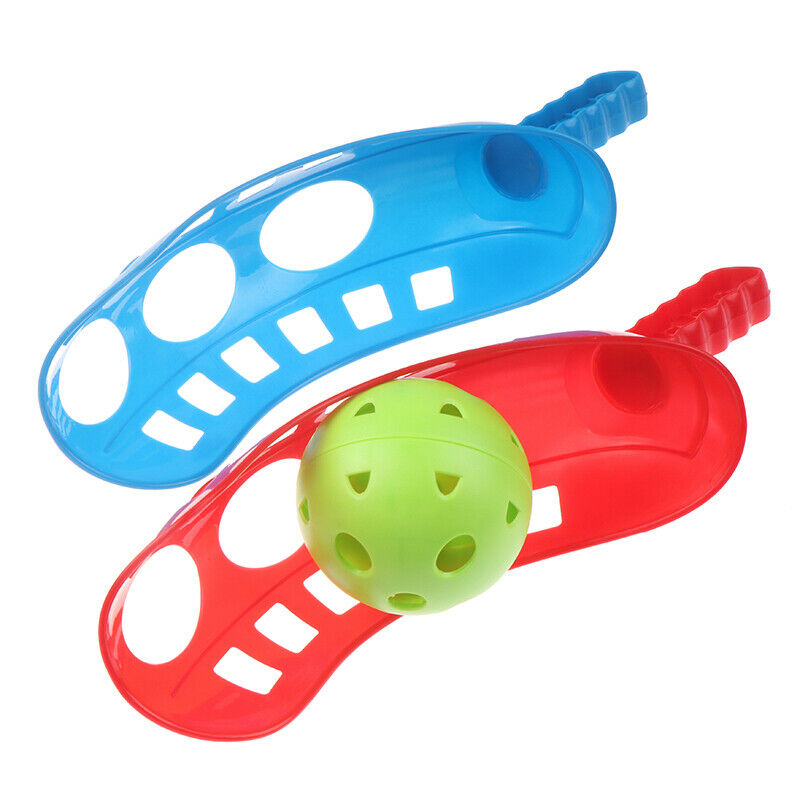Scoop Ball Set Catching Game Trackball Sport Lacrosse Racket Game Toys KidsS Nw