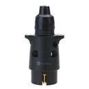 12V 7-Pin Male Boat Round Plastic RVs Trailer Adapter Connector Plug Accessory