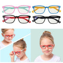 4pcs Kids Eyeglass UV400 Children Flexible Anti Eyestrain Eyewear Unisex
