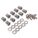 10x Sealed-Gear Bass Guitar Tuning Peg Tuner Hex Threaded Bushing Ferrules