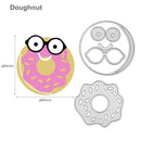 4pcs DIY Doughnut Cutting Dies Stencil Scrapbooking Embossing Paper Craft