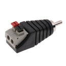 Male Power Balun Connector Adapter Plug Jack Socket For TV Audio Cable