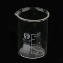 25mL Glass Graduated Low Form Beaker, 5mL Graduation Interval