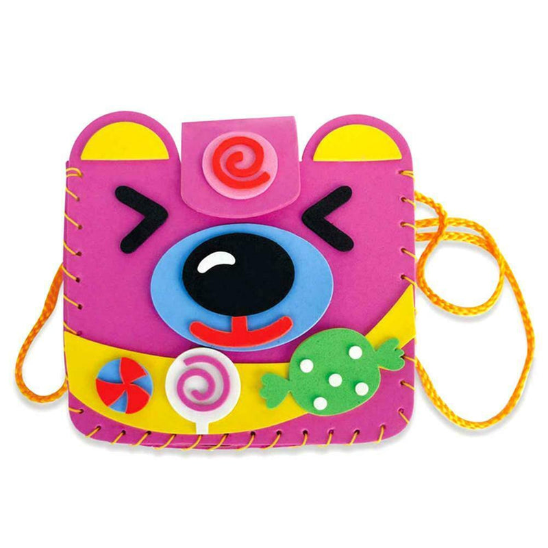 Children DIY Cartoon Bags EVA Handmade Bag Kindergarten Craft Material Pack