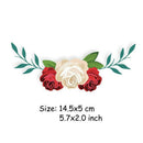 10pc Flowers Iron on Heat Transfer Patches for Kids Clothing DIY Stripe Applique