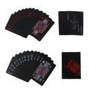 Quality black plastic PVC poker waterproof magic playing cards table game giftMO