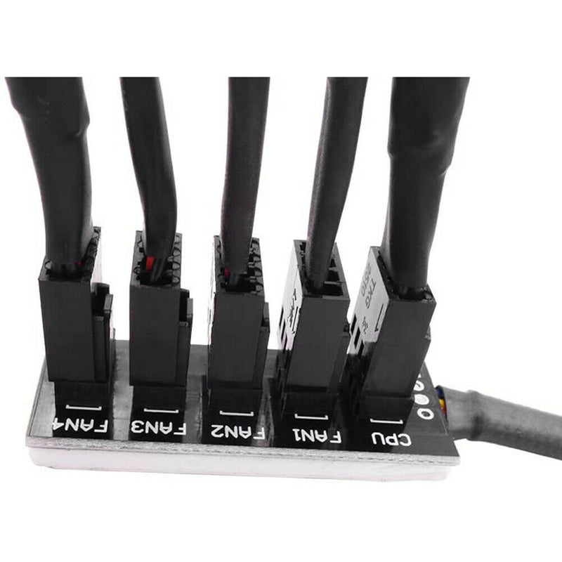 40cm 1 to 5 4-Pin PWM Fan CPU HUB Splitter PC Case Cooler Power Adapter
