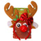 Antler Elk Hair Hoop Headband Red Nose for Xmas Kid Costume Party Prop (C) A