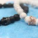 Distance Bracelets King and Queen Crown Strong Elastic Friends Couples His