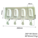 Summer 4 Grids Silicone Ice Mold Pops Mold DIY Mousse Cake Fondant Mold Hou L4J5