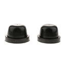Pair Rubber HID Bulb Caps Protectors LED Headlight Dust Covers Black 70mm