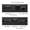 4K X 2K P HDMI To HDMI +SPDIF+Audio RCA Stereo Extractor Converter Splitter