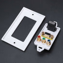 Hdmi Vga 3 Rca Panel Composite Three In One Integrated Multimedia Wall Pane