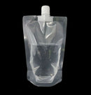 1PC 500ml clear spout stand up bag liquid juice flask pouch bags with cap JR
