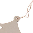 84 Pcs Wooden Christmas Tree Hanging Ornament Xmas Blank Pendant Acces DecoSEAU