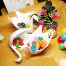 12/Pack PVC White Swan Wedding Favors Boxes Bonbonniere Candy Boxes Holder for