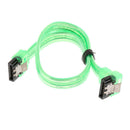 7Pin SATA 3.0 Data Drive Cable with Locking Latch 255mm Straight to Right Angle