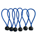 12Pack 4'' Ball Bungee Bungie Cord Heavy Duty Canopy Tarp Tie Downs Straps Blue