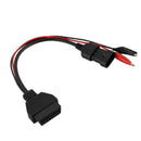 Obd Ii 16P To Fiat 3P Auto Diagnostic Connector Is Suitable For Fiat Cars