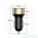 Dual Ports 3.1A USB Car Charger Lighter 12V/24V Digital LED Accessory