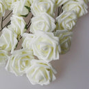 1 X Artificial 10 pieces Bouquets of flowers Rose white Deco Wedding House