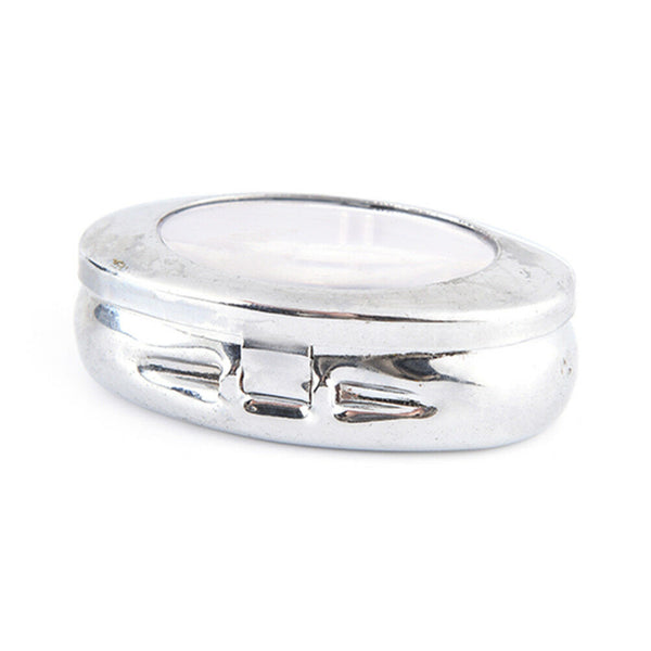 Pocket Portable Metal Pill Box Medicine Tablet Storage Case Vitamin Conta NT Gw