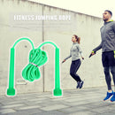 Skipping Rope PVC Adjustable Jump Rope Training Exercise Equipment (Green)