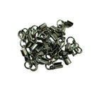 24 Sets Metal Crimp Cord Ends Ribbon Crimp Ends Crimp Connectors 12mm