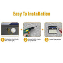 100 LED Solar Power Wall Light PIR Motion Sensor Waterproof Outdoor Gar AWM