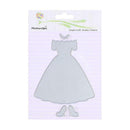 3pcs DIY Formal Dress Shape Cutting Die Scrapbooking Embossing Stencil Gift